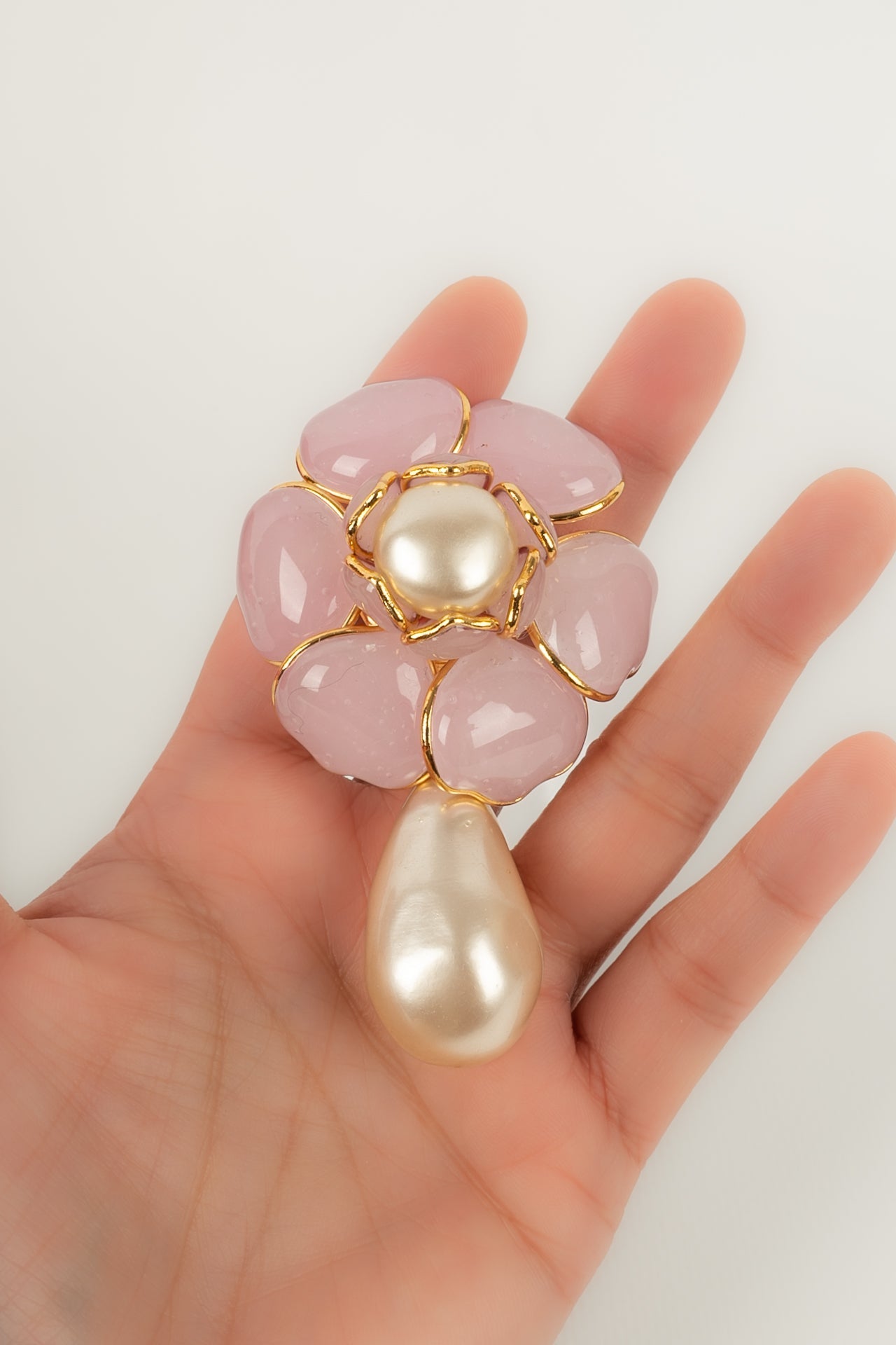 Broche / pendentif fleur Augustine