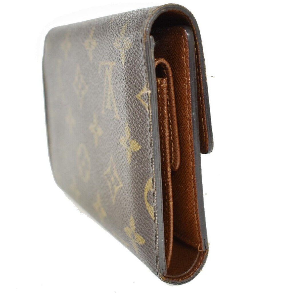 Louis Vuitton Porte Tresor Etui Papier  Canvas Wallet  ()