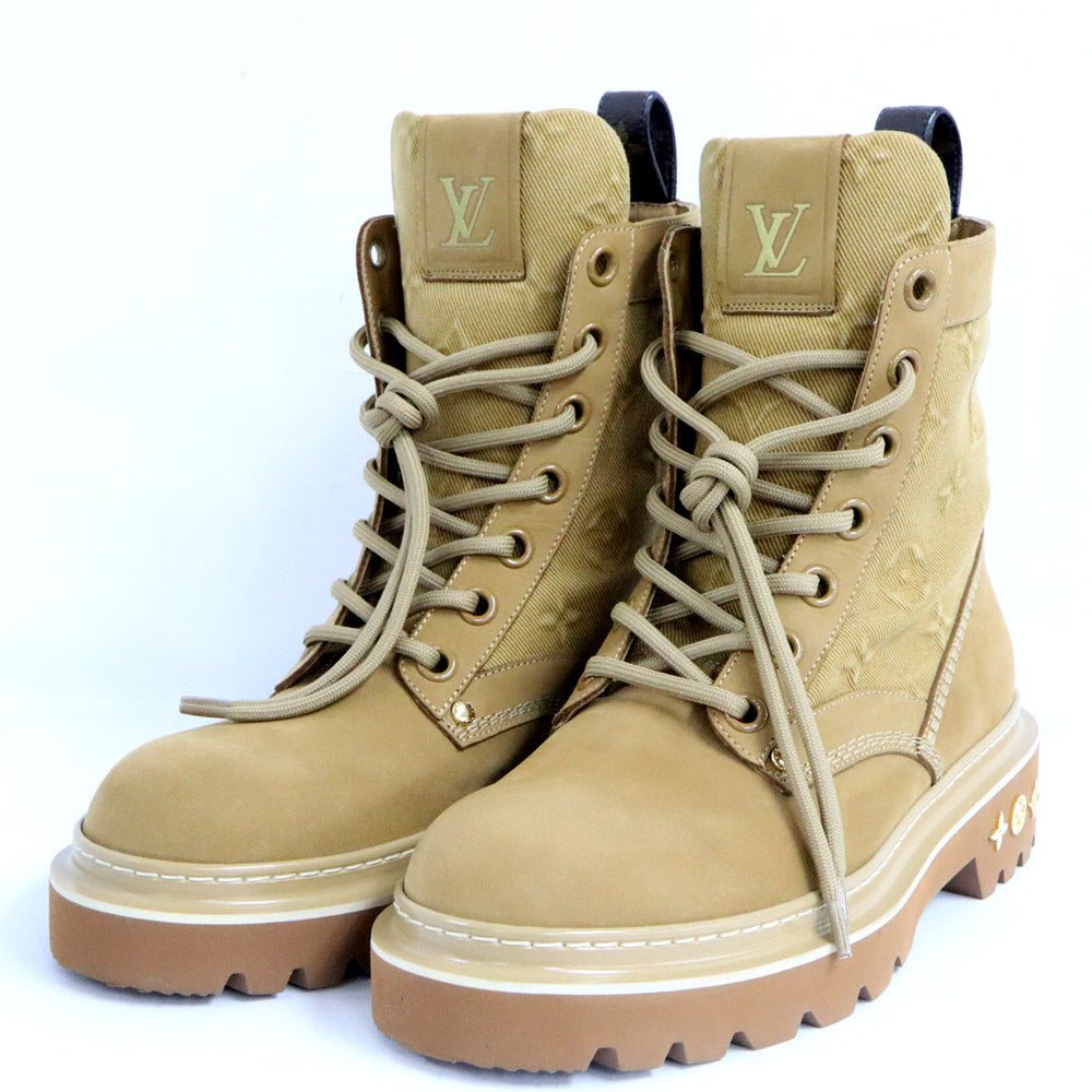 Louis Vuitton LV r Line Anchor Boots 7 26.0cm equivalent Beige Shoes  Shoes