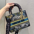 GLAMI MeGLAMIum Lady D-Lite Bag Constellation Embroidery, Blue, For Women WomenÃ¢â‚¬â„¢s Handbags, Crossbody Bags, 24cm CD M0565ORHP_M928
