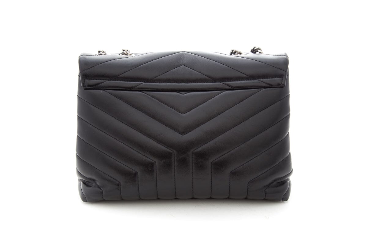 YSL Black Matelasse Calfskin Handbag