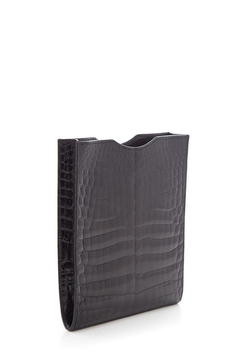 HermÃƒÆ’Ã‚Â¨s Black Crocodile Niloticus Onimaitou Crossbody