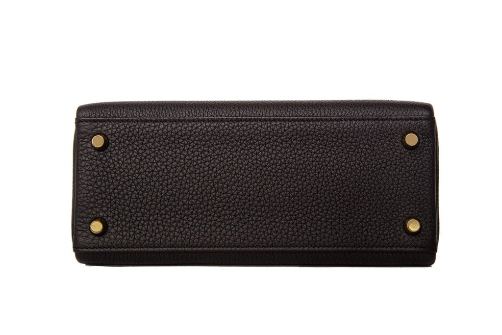 HermÃƒÆ’Ã‚Â¨s 2021 Noir Togo Kelly II Touch Retourne 25 GHW Lizard Handbag