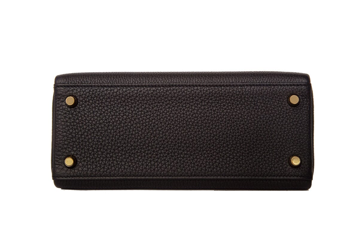 HermÃƒÆ’Ã‚Â¨s 2021 Noir Togo Kelly II Touch Retourne 25 GHW Lizard Handbag