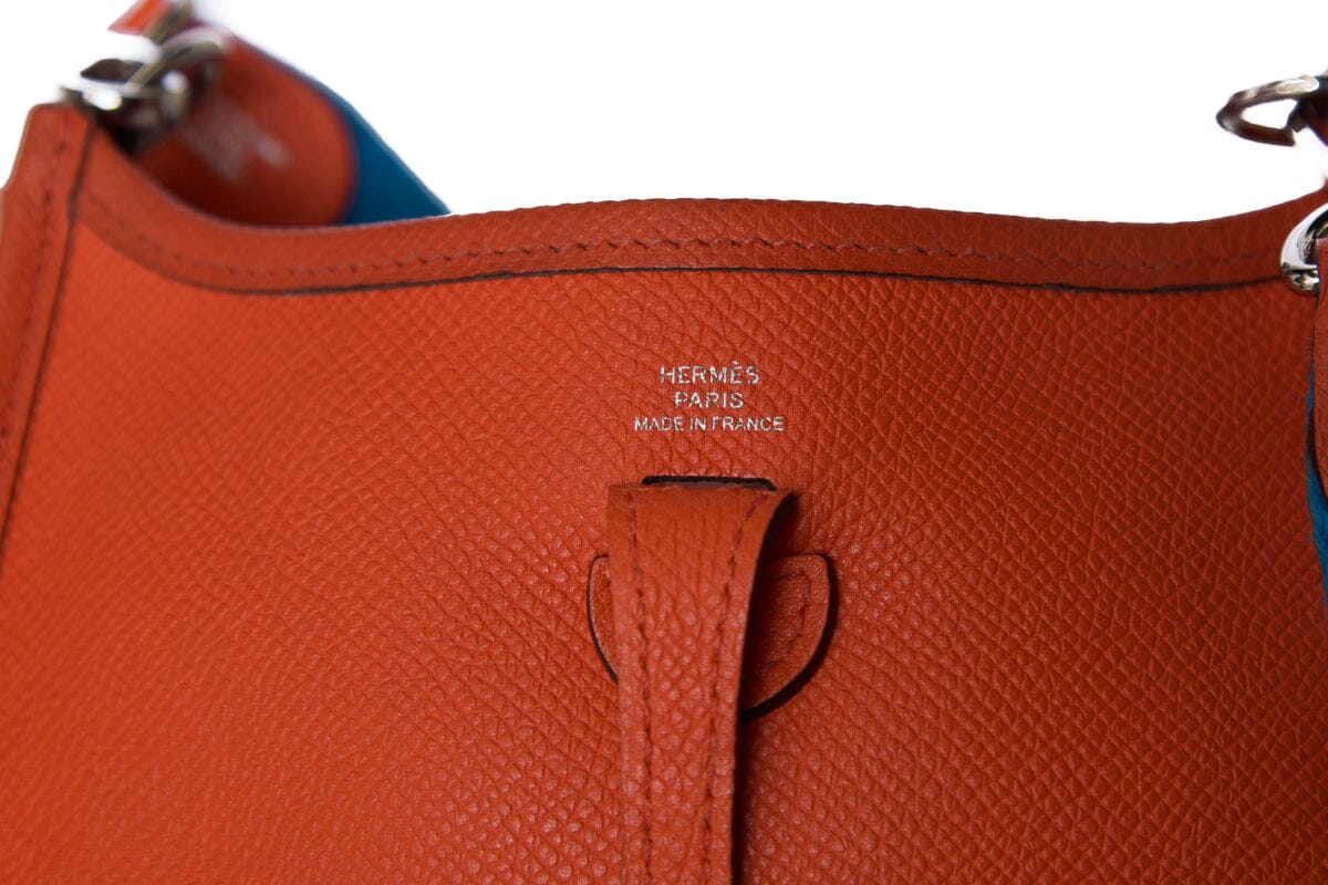 HermÃƒÆ’Ã‚Â¨s Orange Evelyne TPM Epsom  Handbag