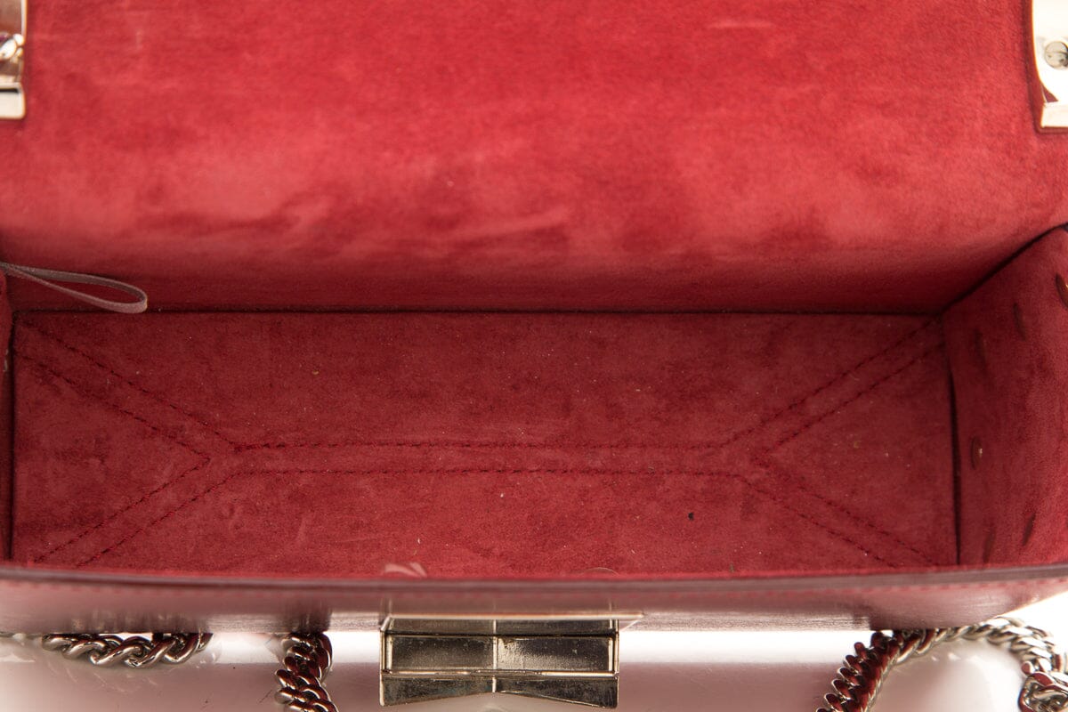 Jimmy Choo Red Lockett City Shoulder Bag
