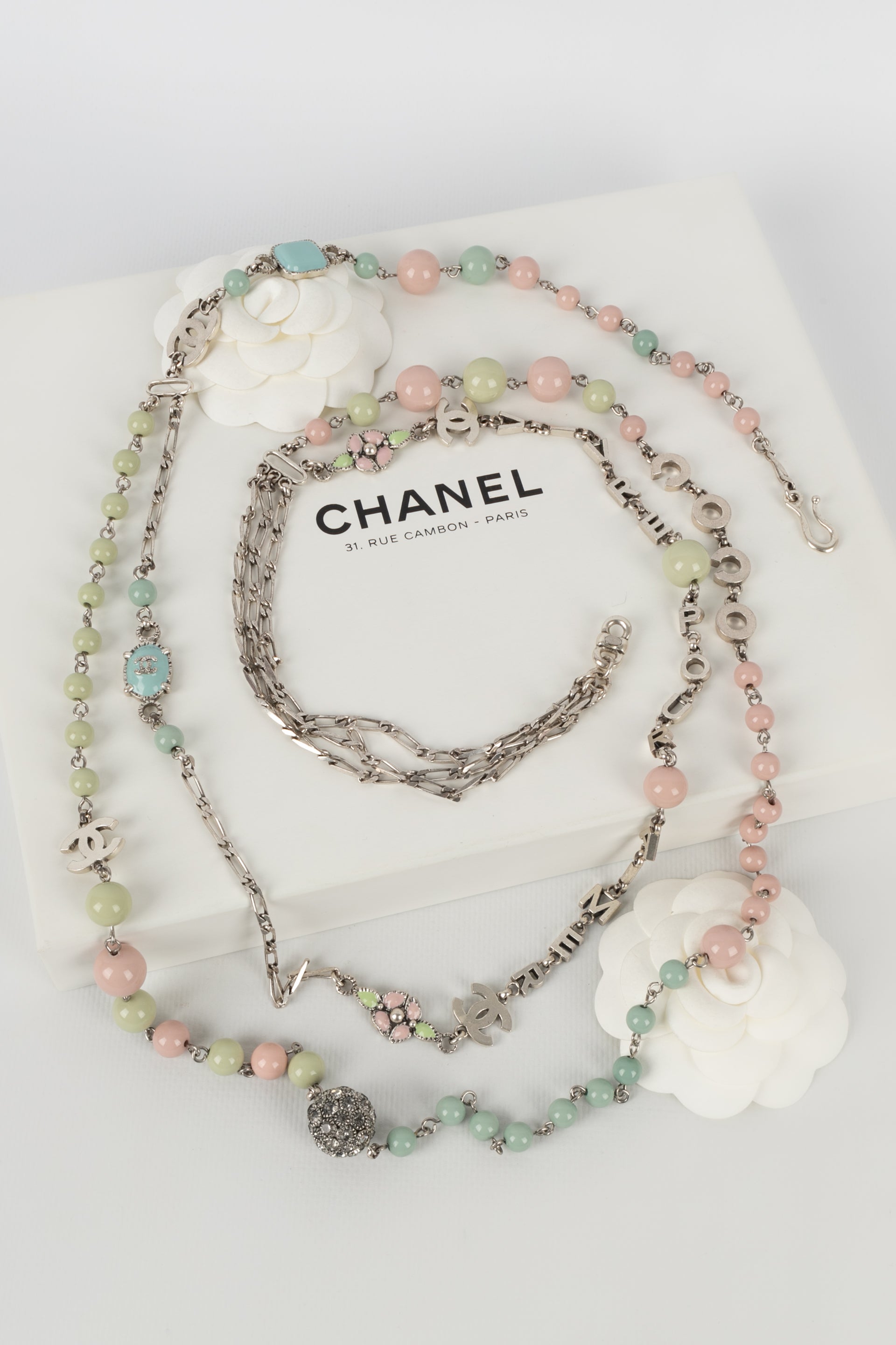 Collier pastel Chanel CroisiÃƒÆ’Ã‚Â¨re 2003
