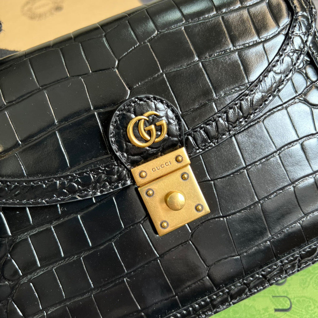 gg Ophidia Small gg Top Handle Bag Balck For Women, Women’s Bags 9.8in/25cm gg