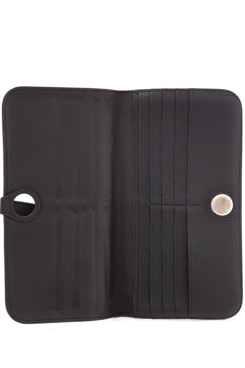HermÃƒÆ’Ã‚Â¨s Black Dogon Long Wallet