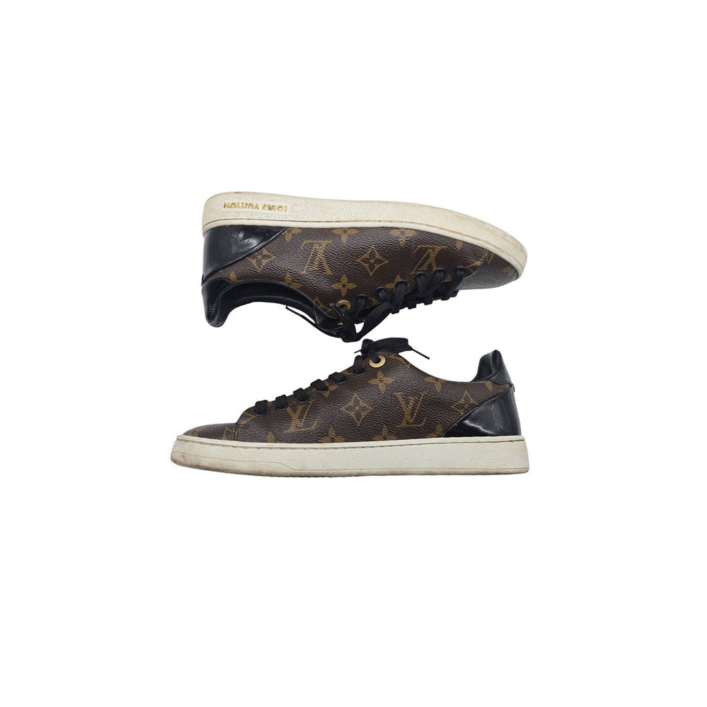 Louis Vuitton Monogram Canvas and Patent Frontrow Sneakers- Sz. 37