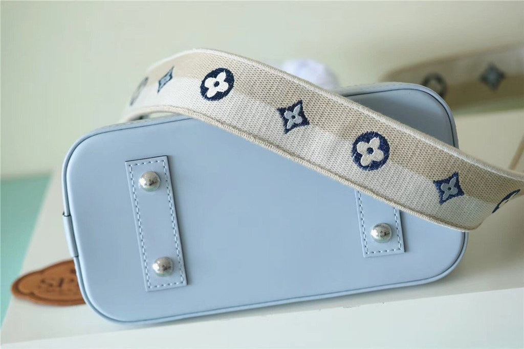 LV Alma BB Epi Light Blue For Women,  Shoulder And Crossbody Bags 23.5cm/9.3in LV