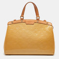 Louis Vuitton Citrine Monogram Vernis Brea Mm Bag