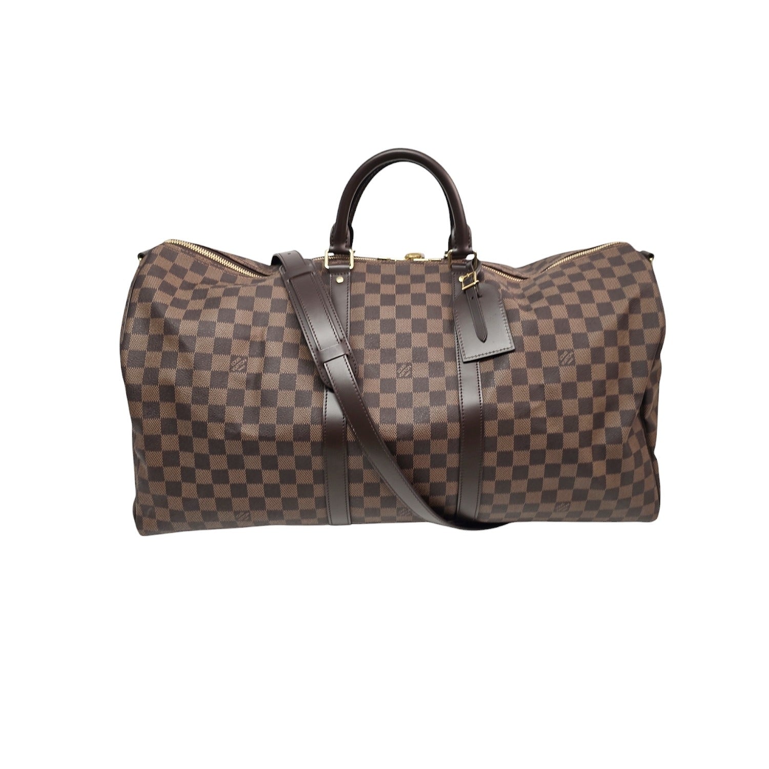 Louis Vuitton Damier Ebene Keepall Bandoulière 55 Duffel