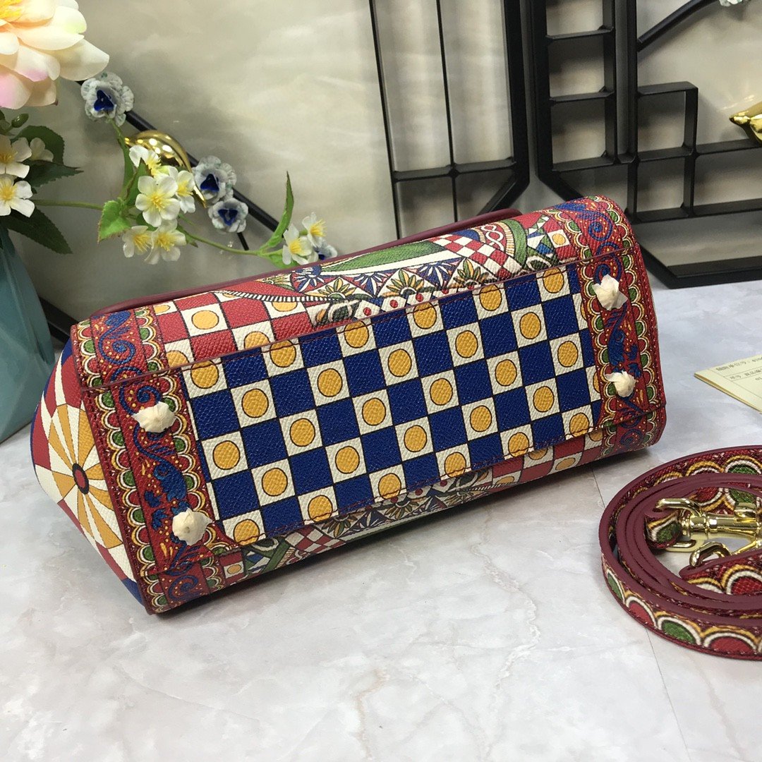 GLAMI 90s Sicily Bag With Logo Print Multicolor For Women 10.2in/26cm GLAMI
