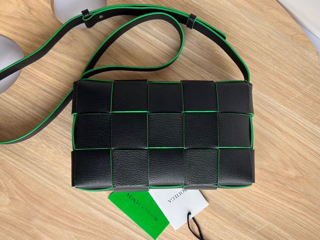 GLAMI Cassette Bag Black And Green, For Women, Bags 9.1in/23cm