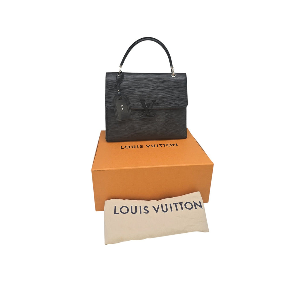 Louis Vuitton Black Epi Grenelle Handbag