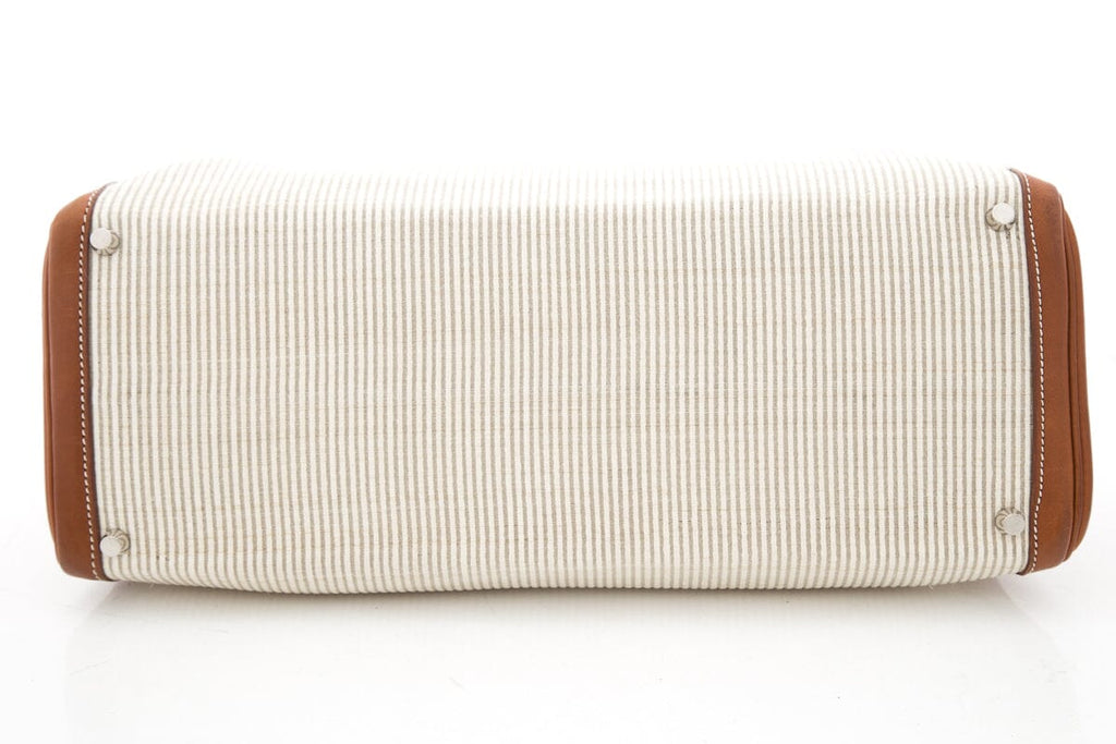 HermÃƒÆ’Ã‚Â¨s Vintage Kelly 40 Crinoline & Barenia Leather Handbag