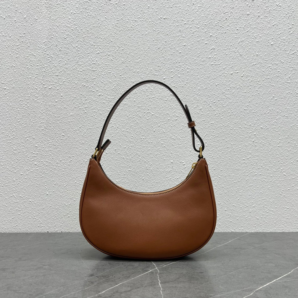GLAMI Ava Bag With Triomphe Embroidery Tan For Women 9in/23cm 193953EFS.04LU