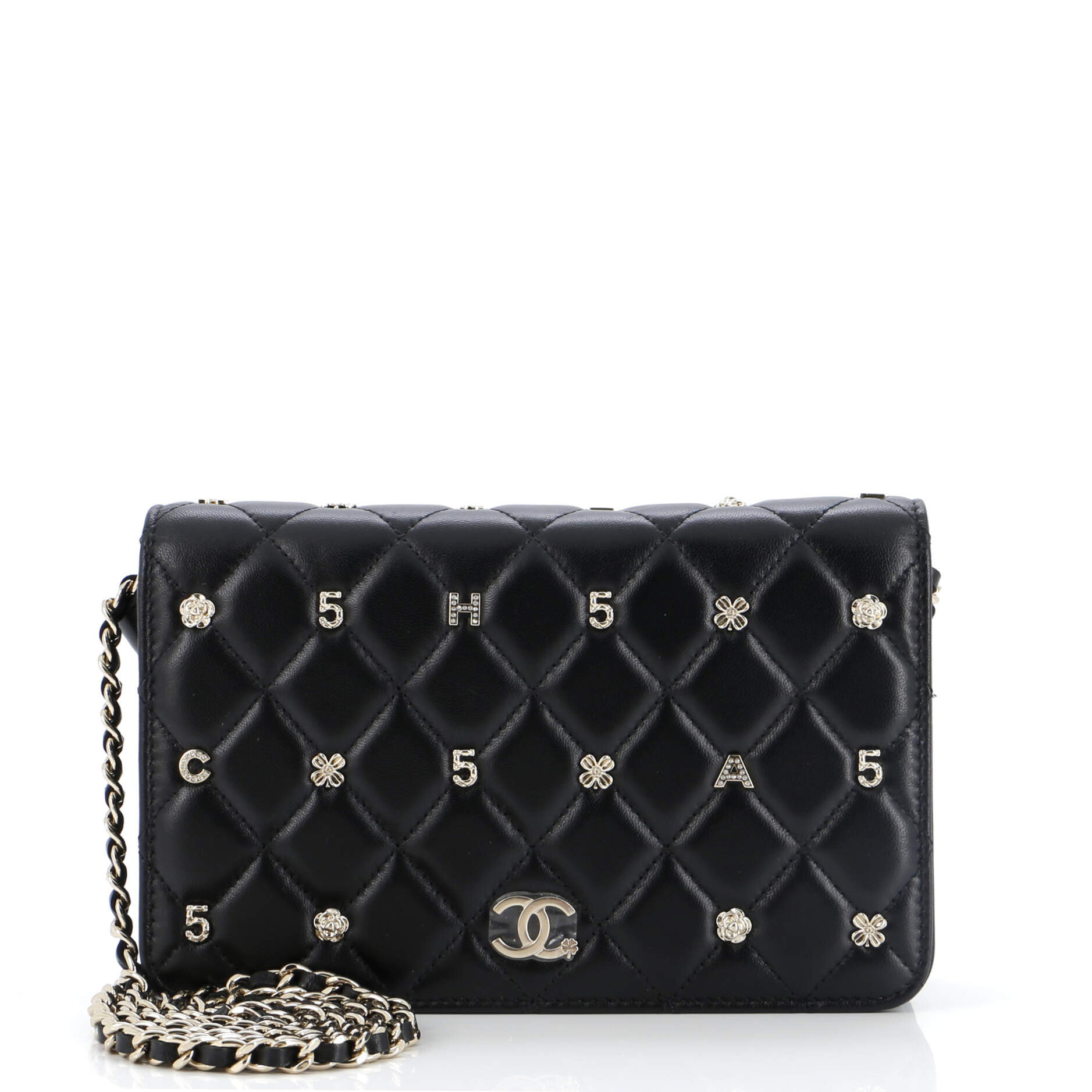 CHANEL All About Charms Wallet on Chain Quilted Lambskin