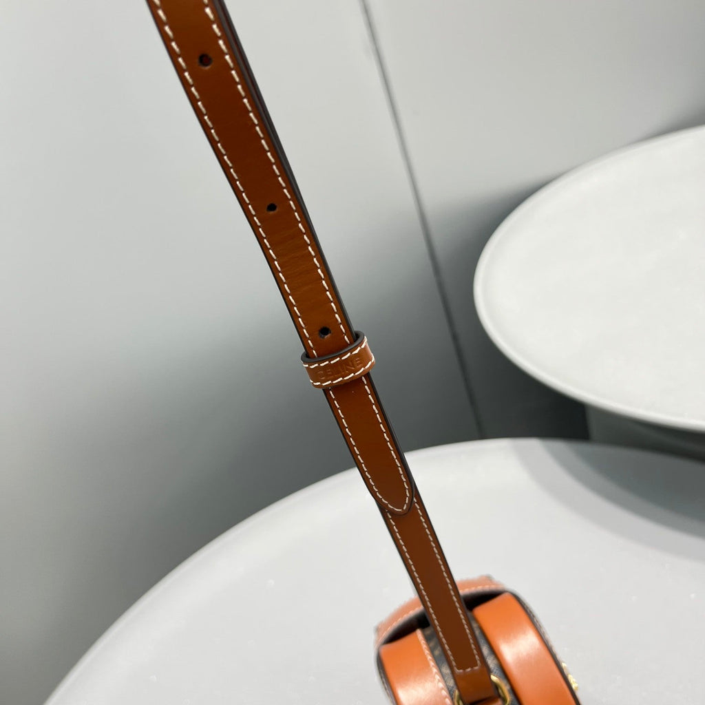 GLAMI Heart Tambour In Triomphe Canvas Tan For Women 6in/15cm 198212BZJ.04LU