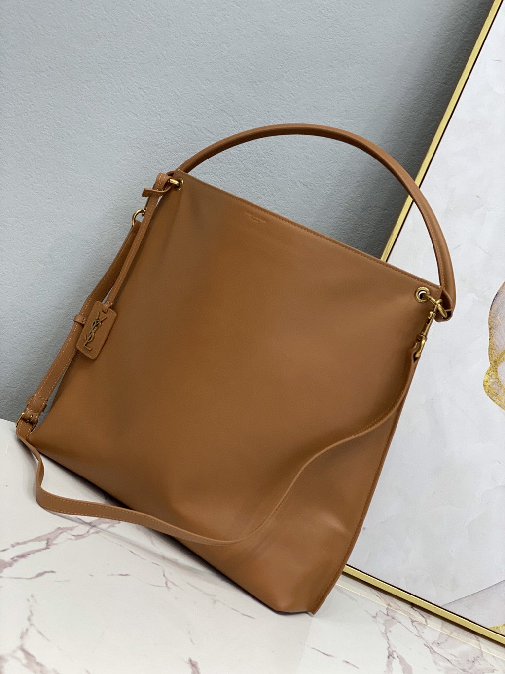 GLAMI Shopping N/S In Supple Brown For Women 13.7in/35cm YSL