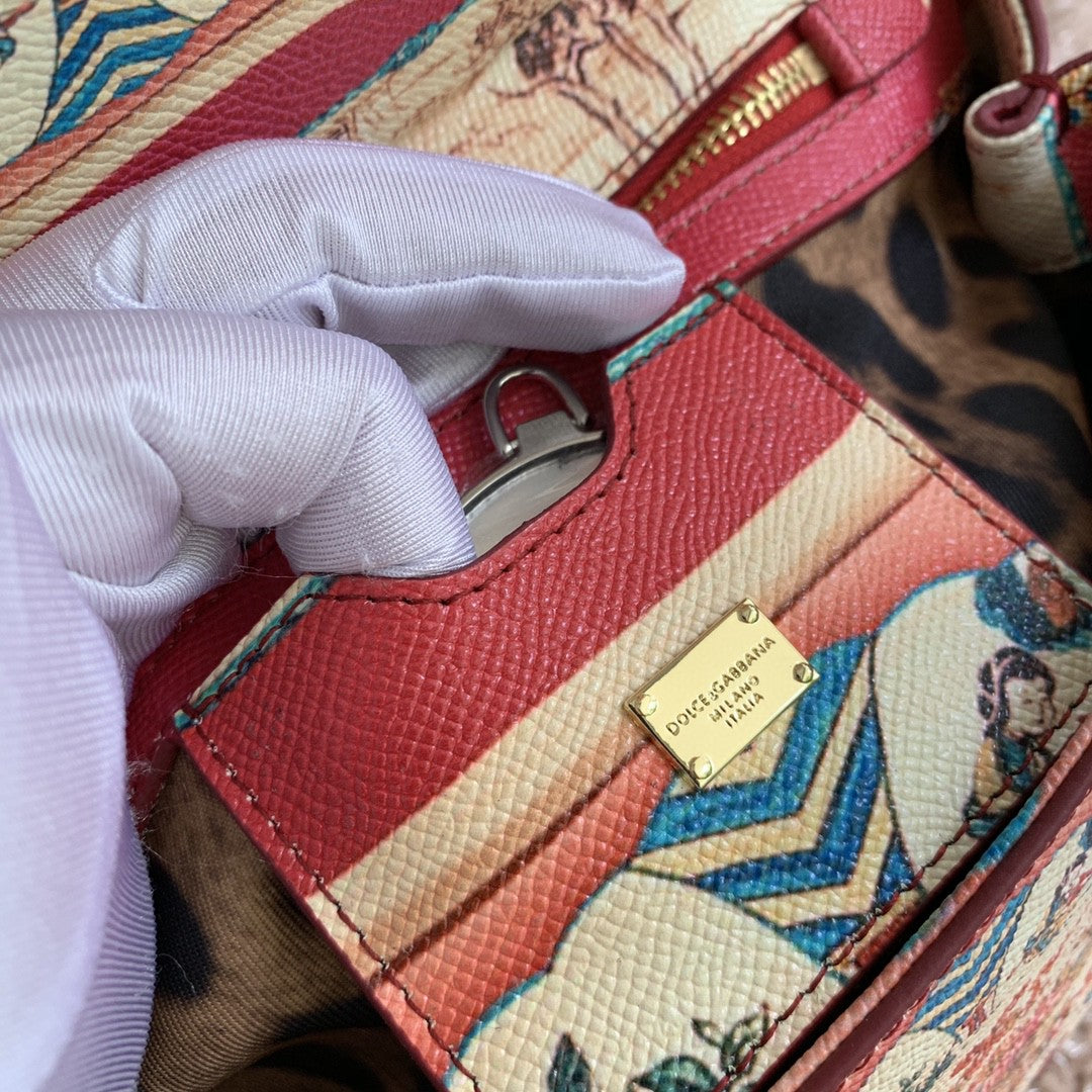 GLAMI MeGLAMIum Sicily Handbag Unique Print Motifs Muticolour For Women 10.2in/26cm GLAMI