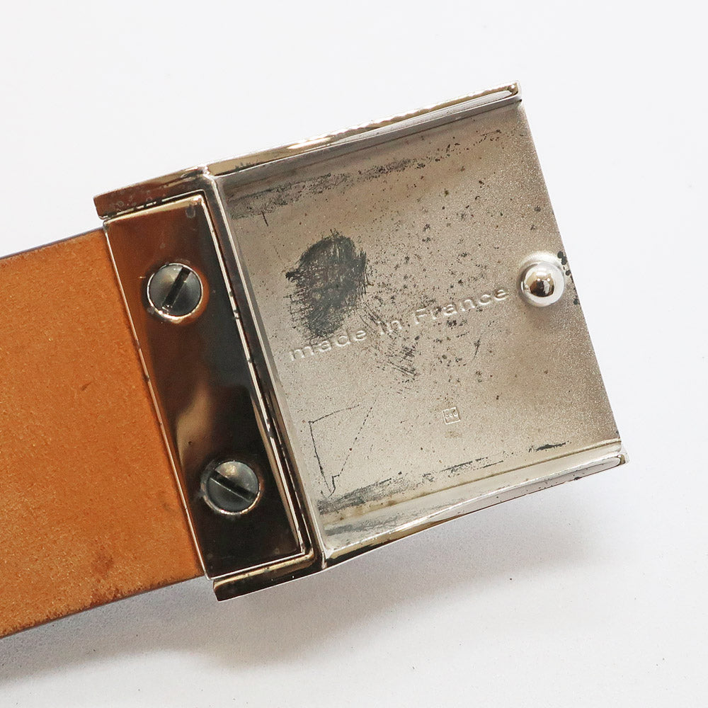Louis Vuitton Monogram Sanctuary Carré Silver  M6801W Belt Brown Fashion Small Unisex