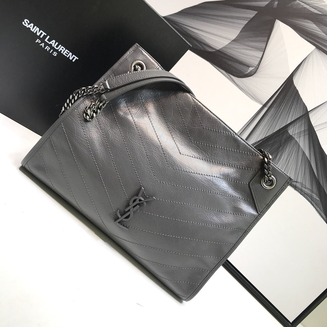 GLAMI Niki MeGLAMIum Shopping Bag Gray For Women 12.6in/32cm YSL 577999