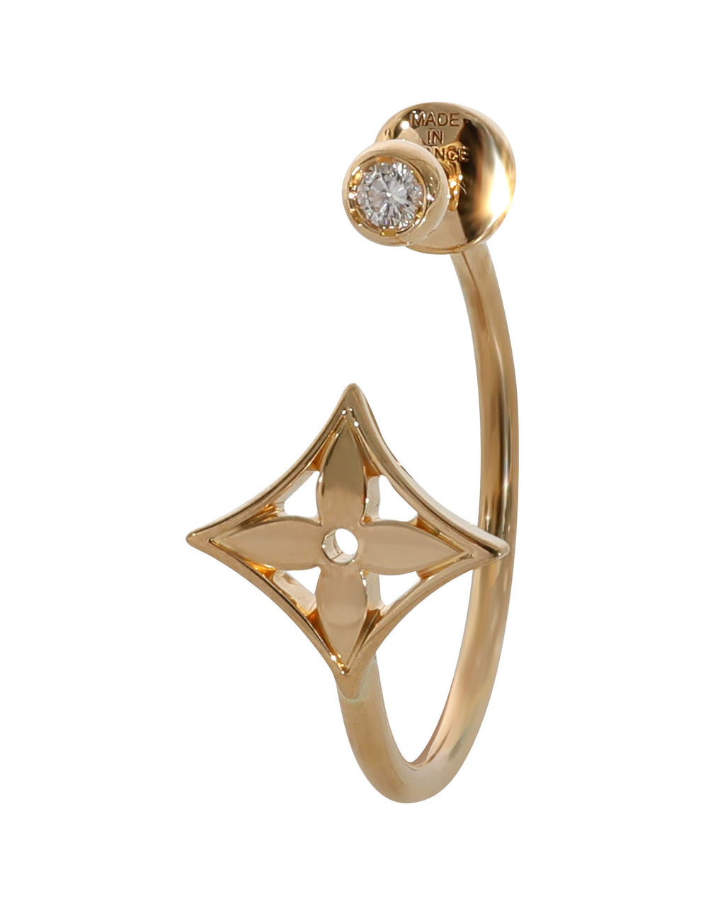 Louis Vuitton Idylle Blossom Diamond Earring in 18k Yellow Gold 04 CTW