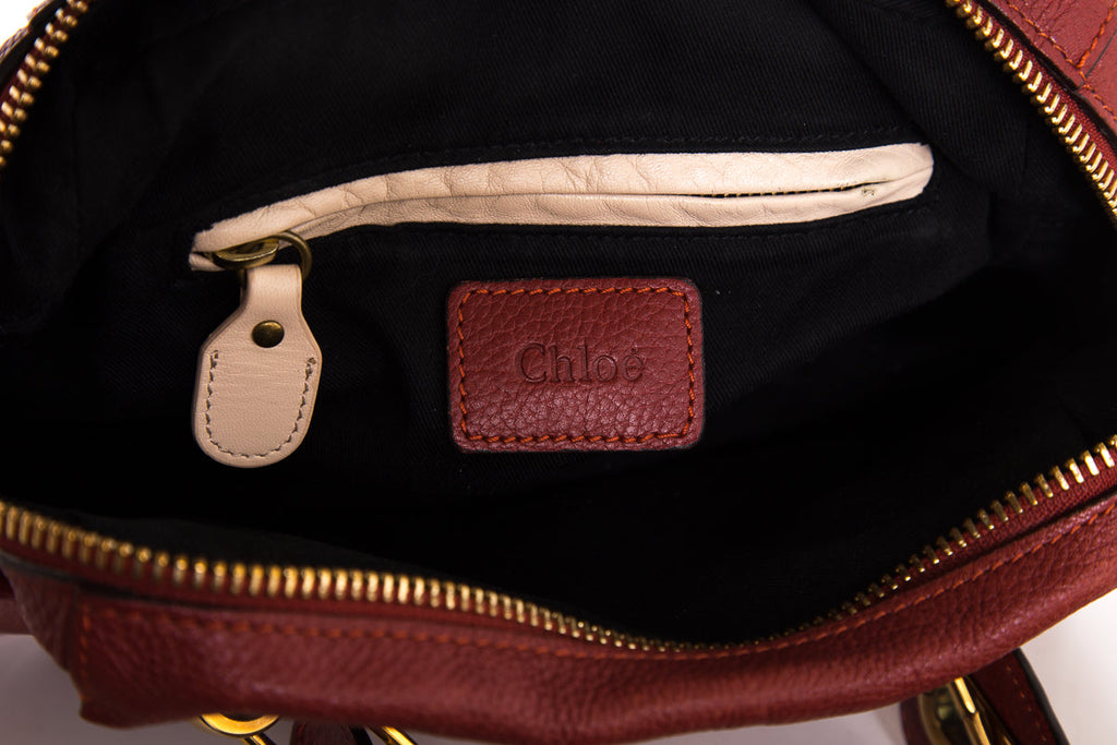 Chloe Red Paraty Handbag