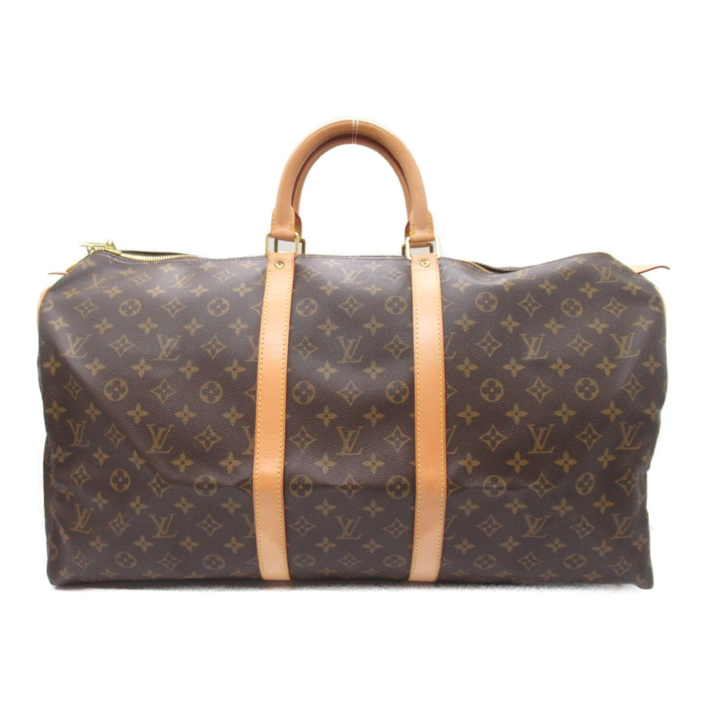 ルイ・ヴィトン LOUIS VUITTON キーポル55 ボストンバッグ ボストンバッグ バッグ PVCコーティングキャンバス モノグラム メンズ レディース ブラウン系 M41424 【中古】｜BRANDOFF