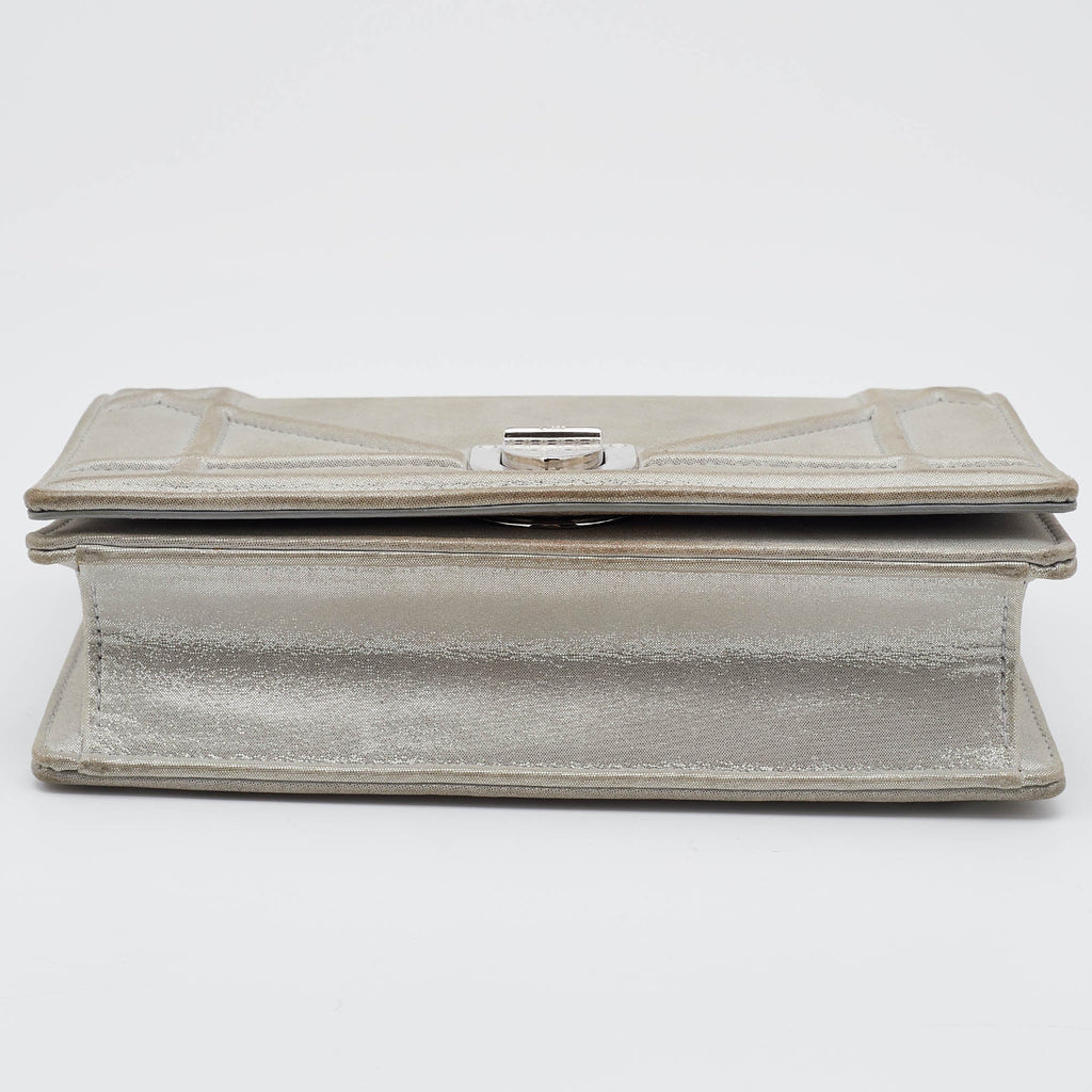 Dior Shimmering Leather Mini Diorama Crossbody Bag