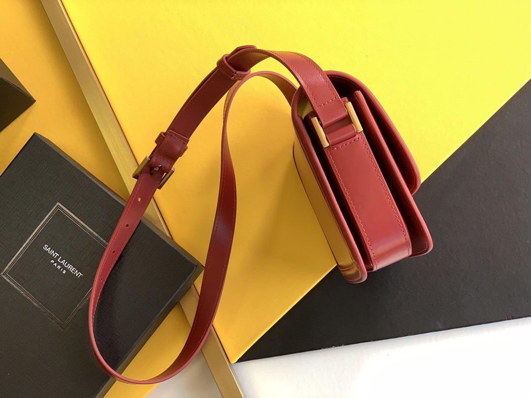 GLAMI Solferino Small Satchel Bag Red In Box With Gold Hardware 7.4in/19cm YSl 6343060SX0W6805