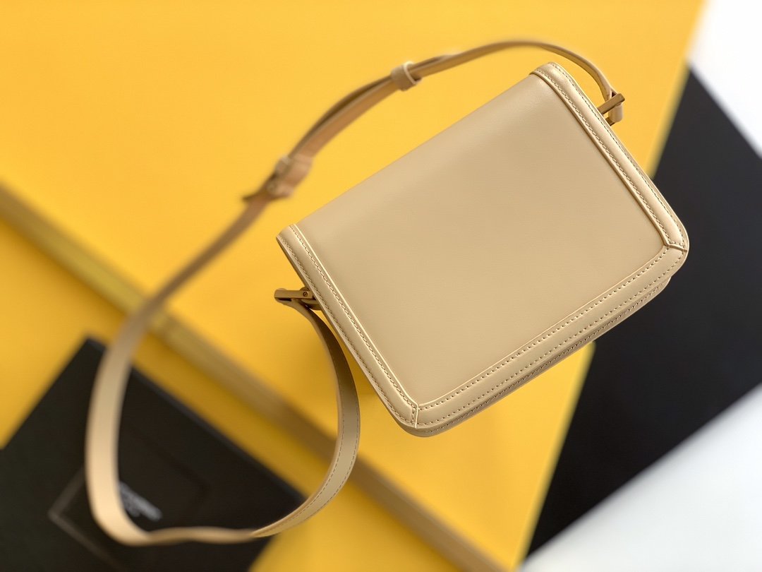 GLAMI Solferino Small Satchel Bag Beige In Box With Gold Hardware 7.4in/19cm YSl 6343060SX0W9207