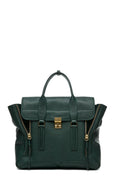 Large Pashli Satchel Petrol Green