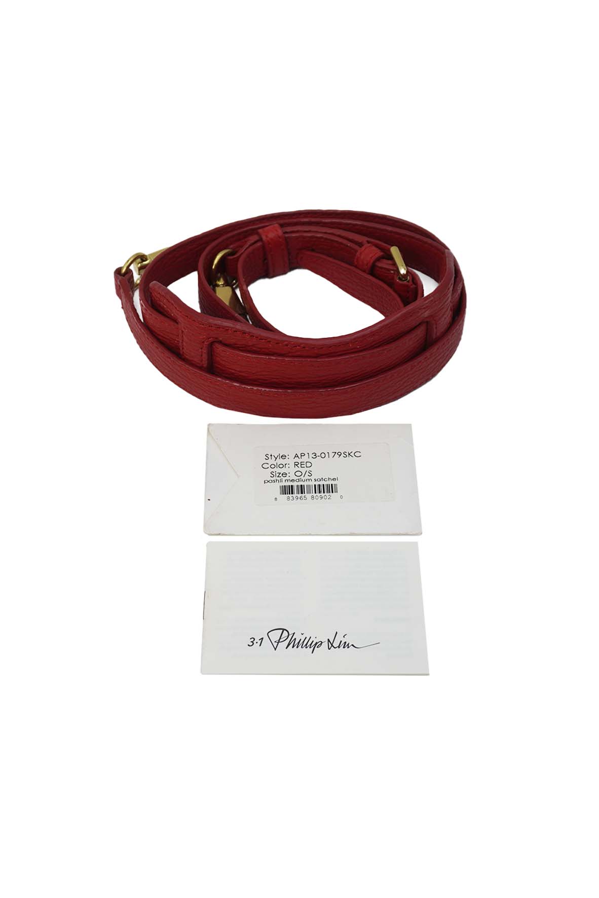 Medium Pashli Satchel Leather Handle Bag Red