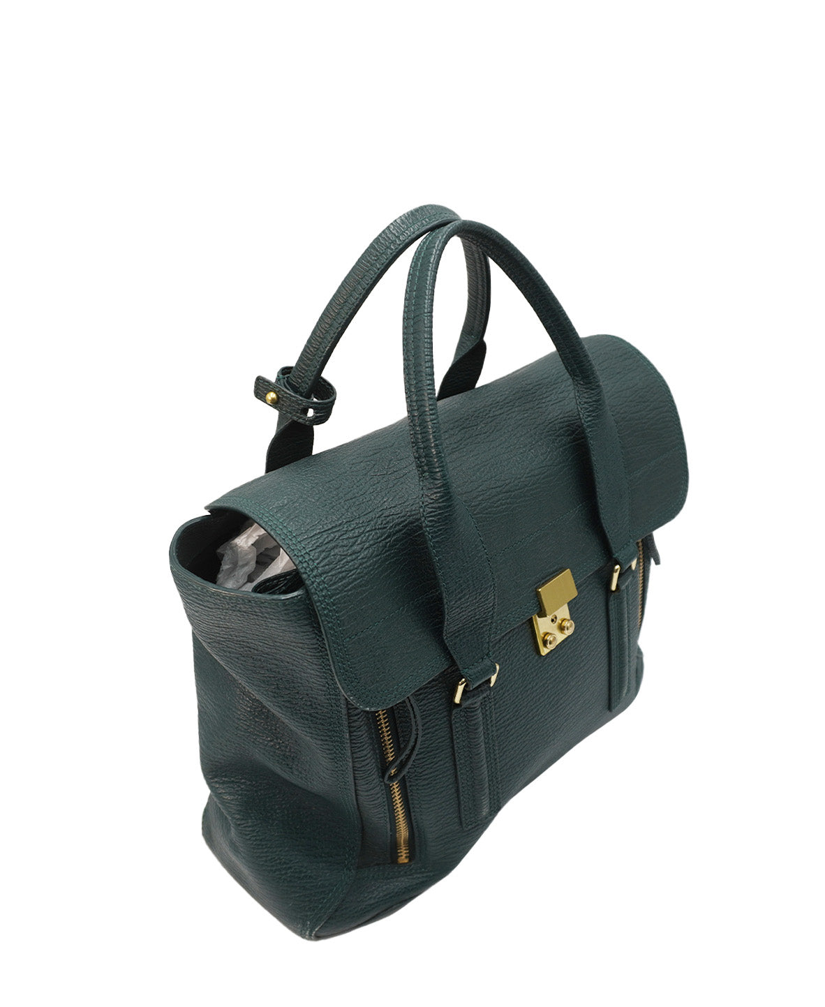 Large Pashli Satchel Green