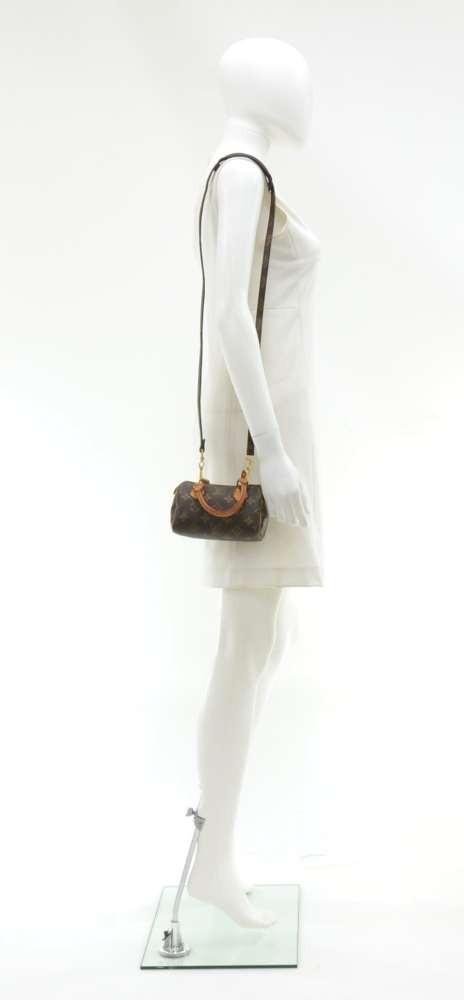 Louis Vuitto Mini Speedy Sac HL Monogram Canvas Handbag with Strap