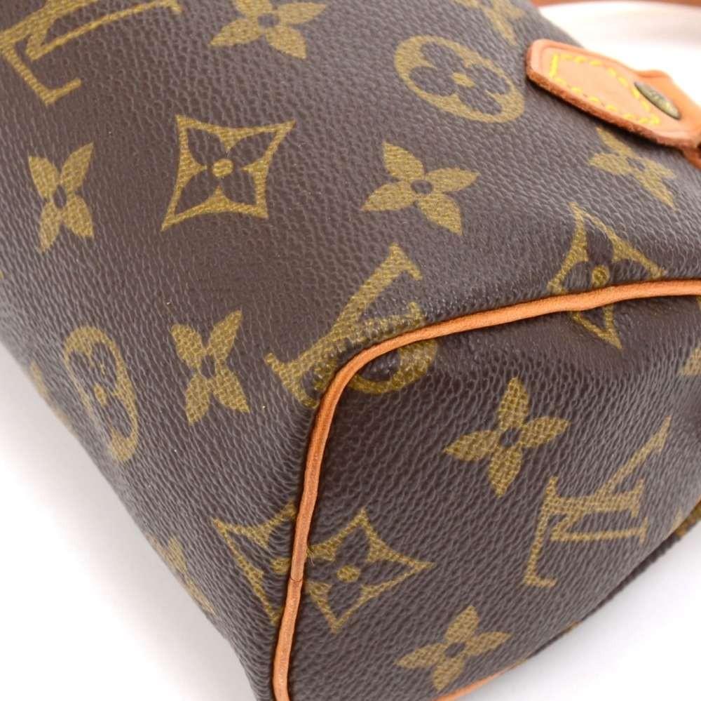 Louis Vuitto Mini Speedy Sac HL Monogram Canvas Handbag with Strap