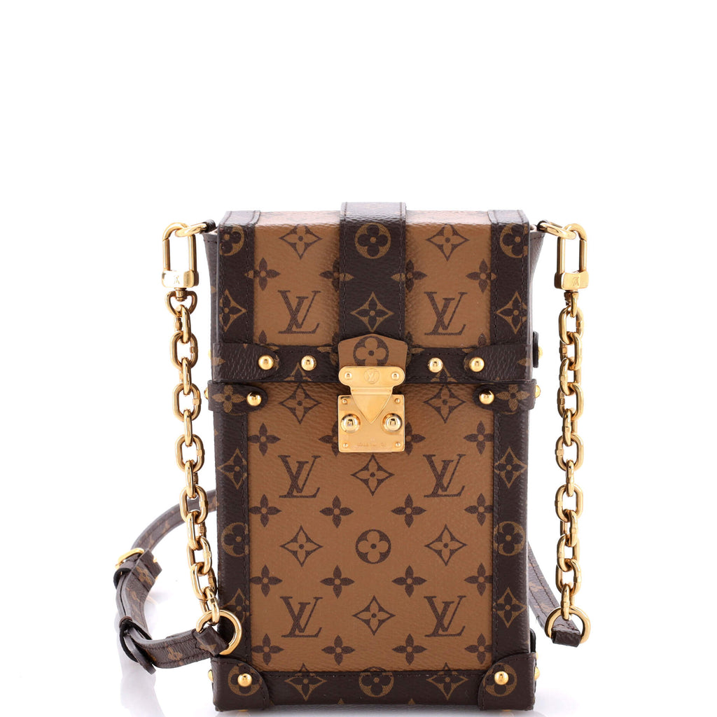 Louis Vuitton Vertical Trunk Pochette Reverse Monogram Canvas