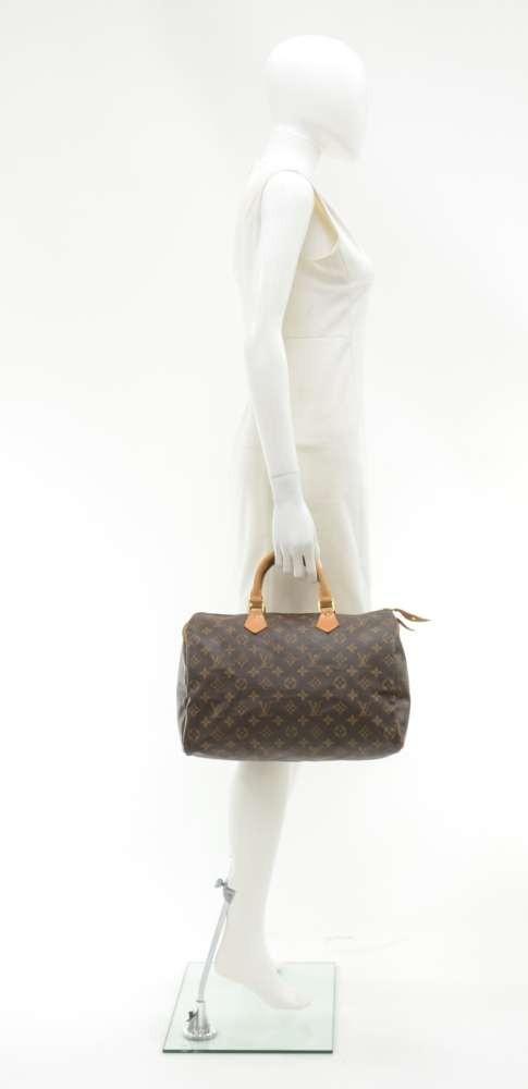 Louis Vuitto Speedy 35 Monogram Canvas City Handbag