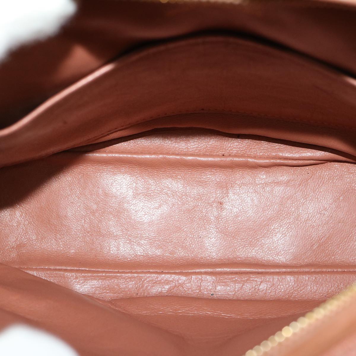 CHANEL Diana Turn Lock Chain Shoulder Bag Linen Fringe Pink CC 30153A