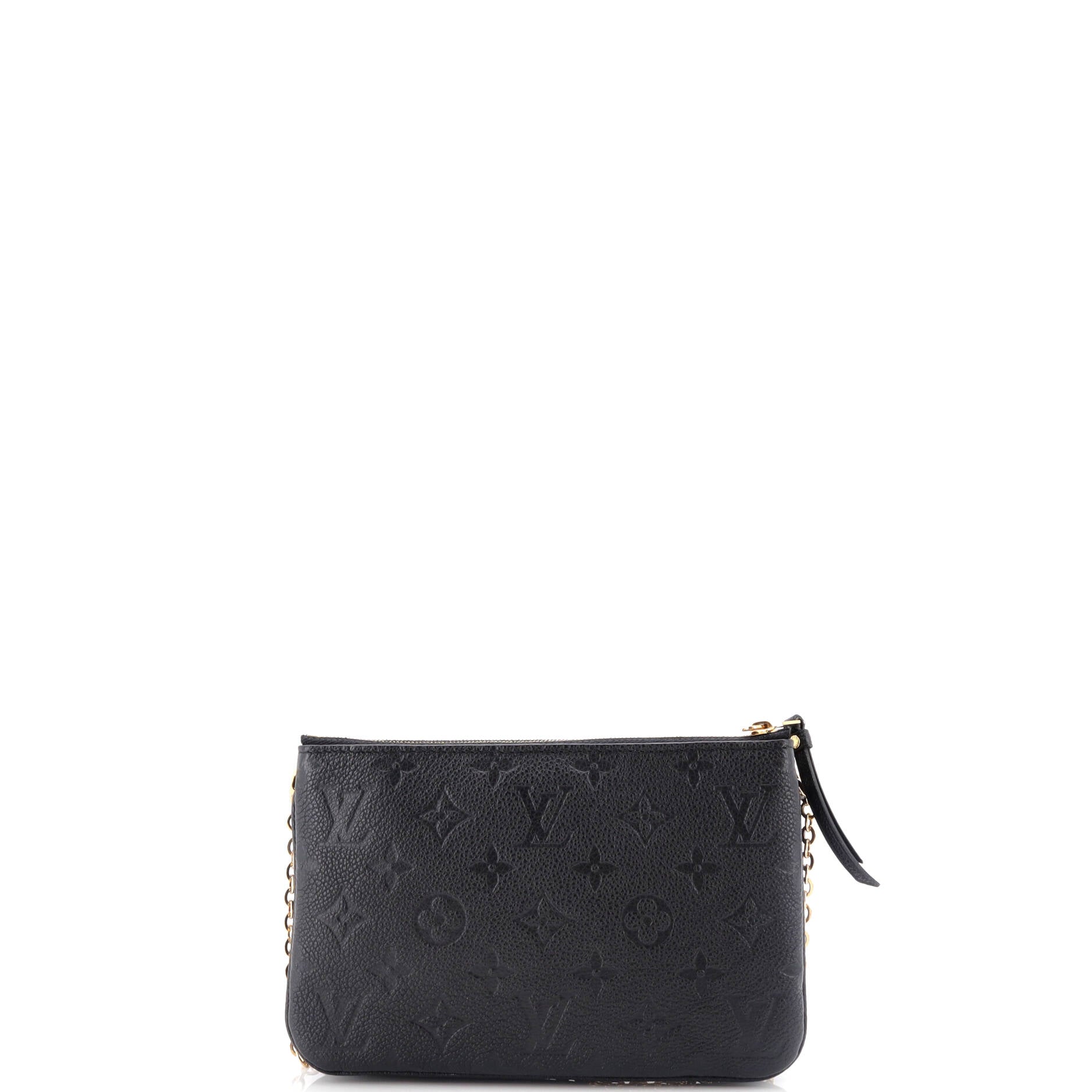 Louis Vuitton Double Zip Pochette Monogram Empreinte Leather