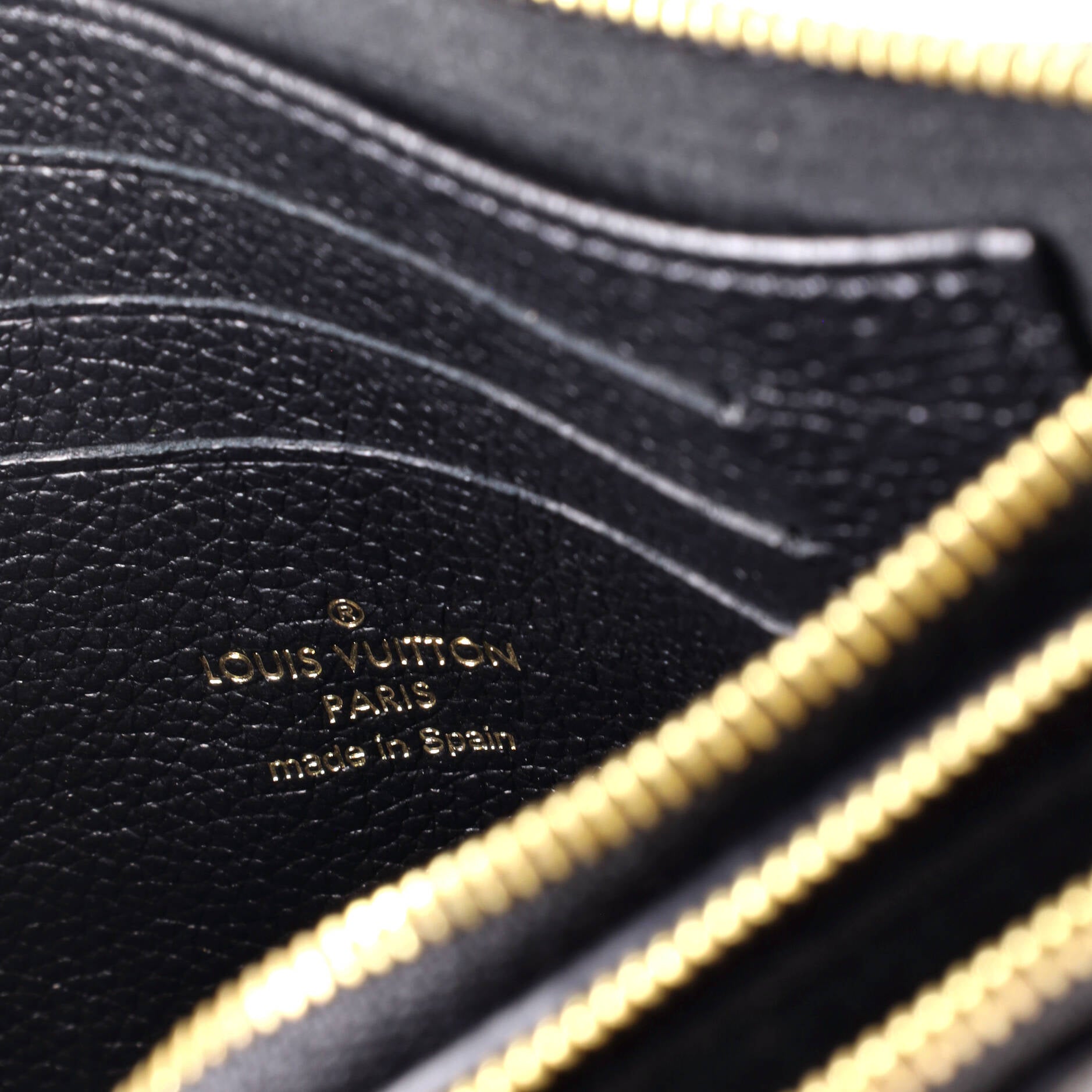 Louis Vuitton Double Zip Pochette Monogram Empreinte Leather