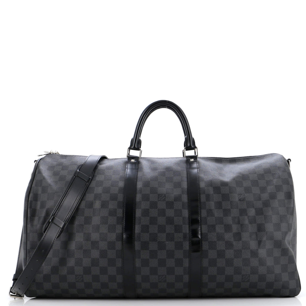 Louis Vuitton Keepall Bandouliere Bag Damier Graphite 55