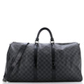 Louis Vuitton Keepall Bandouliere Bag Damier Graphite 55