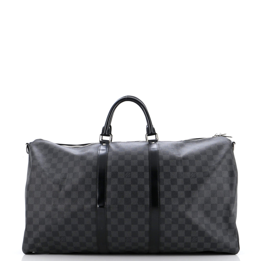 Louis Vuitton Keepall Bandouliere Bag Damier Graphite 55