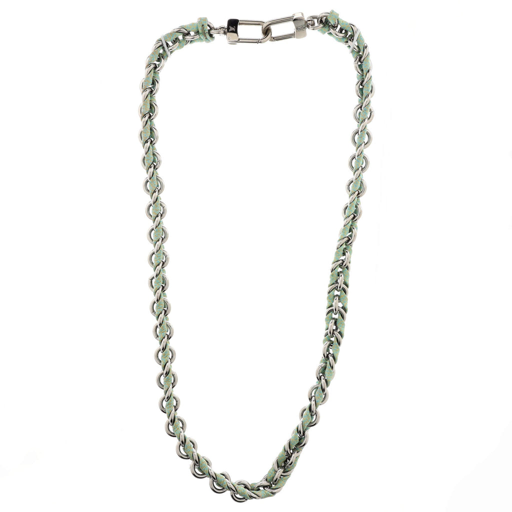 Louis Vuitton Multi Pochette Accessoires Woven Chain Strap Leather and Metal