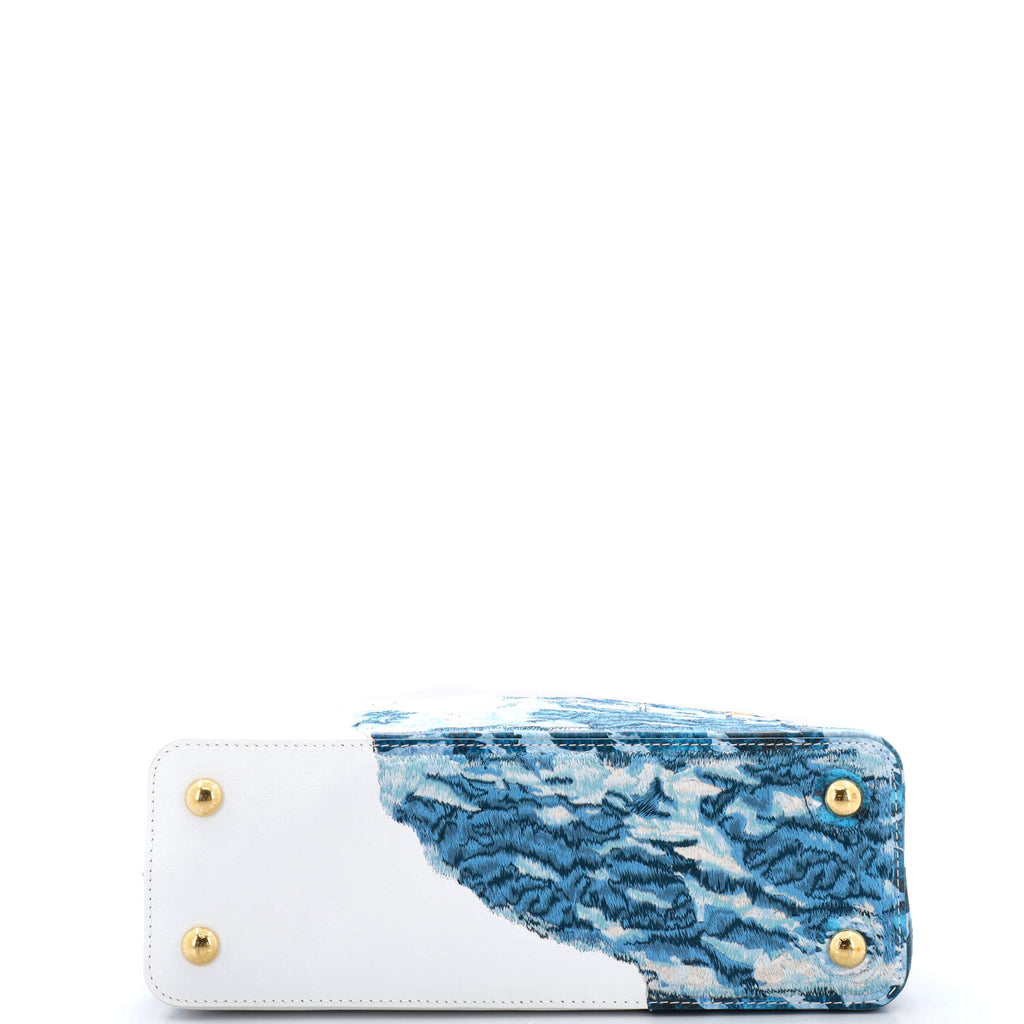 Louis Vuitton Billie Zangewa ArtyCapucines Bag Embroidered Leather MM