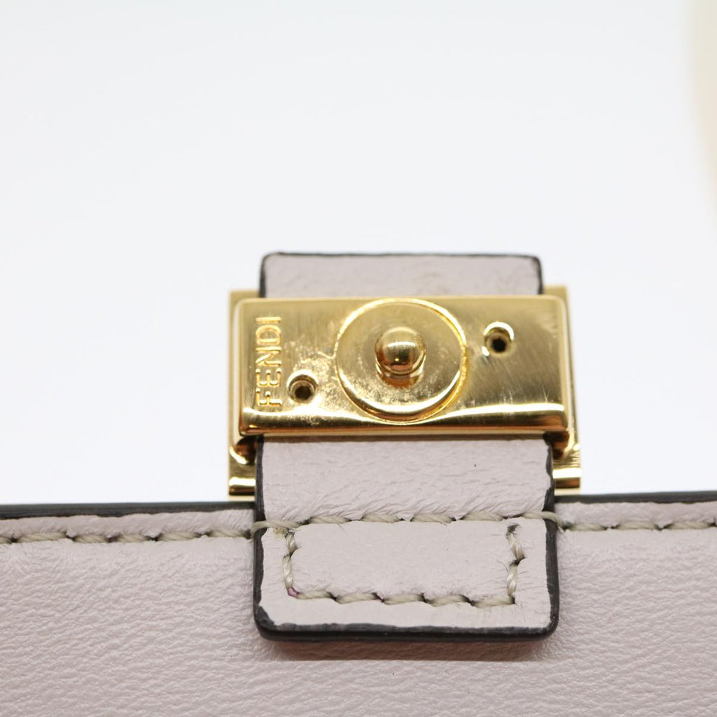 FENDI Chain Nano baguette Pouch Leather Pink 30212A